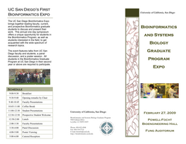Bioinformatics EXPO brochure